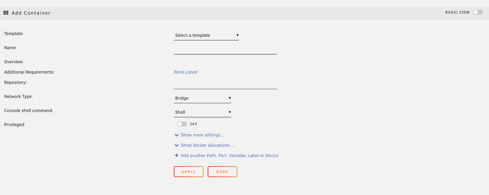 add docker container